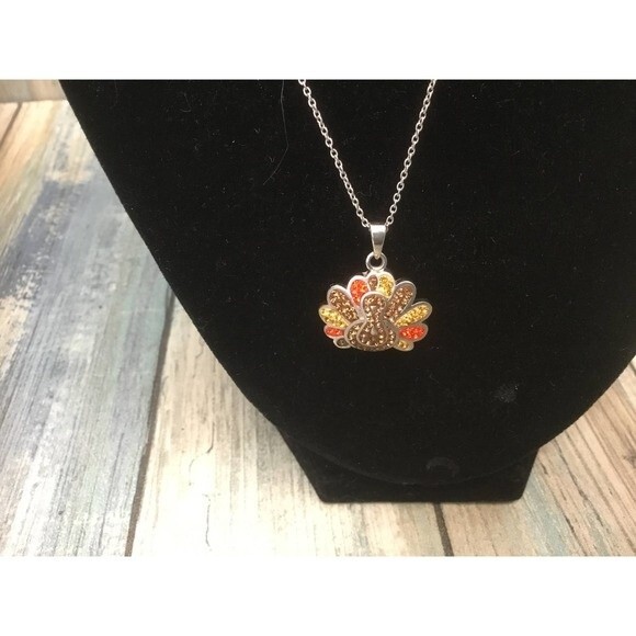 Silver Turkey Necklace